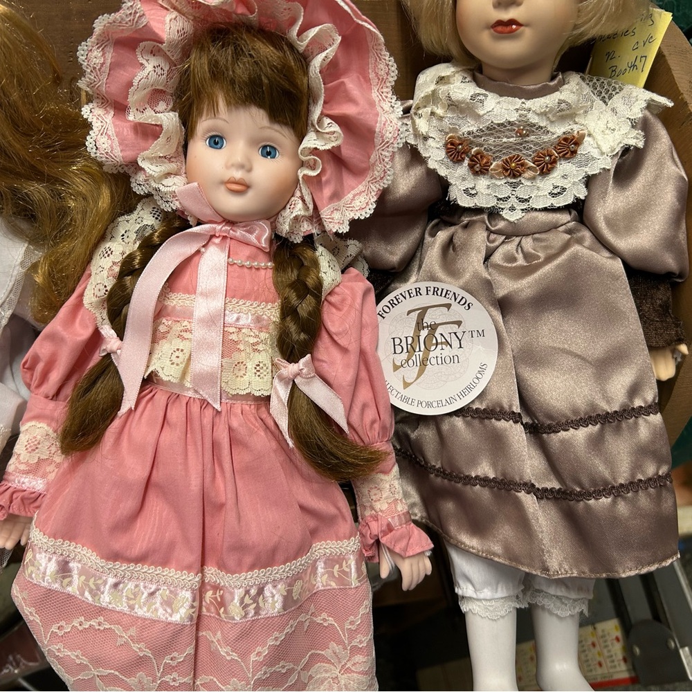 NY Collection Pink Porcelain Doll